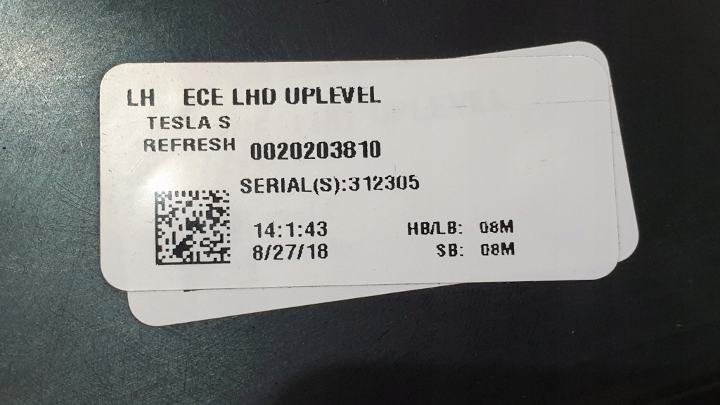 Фара передняя левая перед фара tesla s рестайлинг  1053574-00-c Доставка