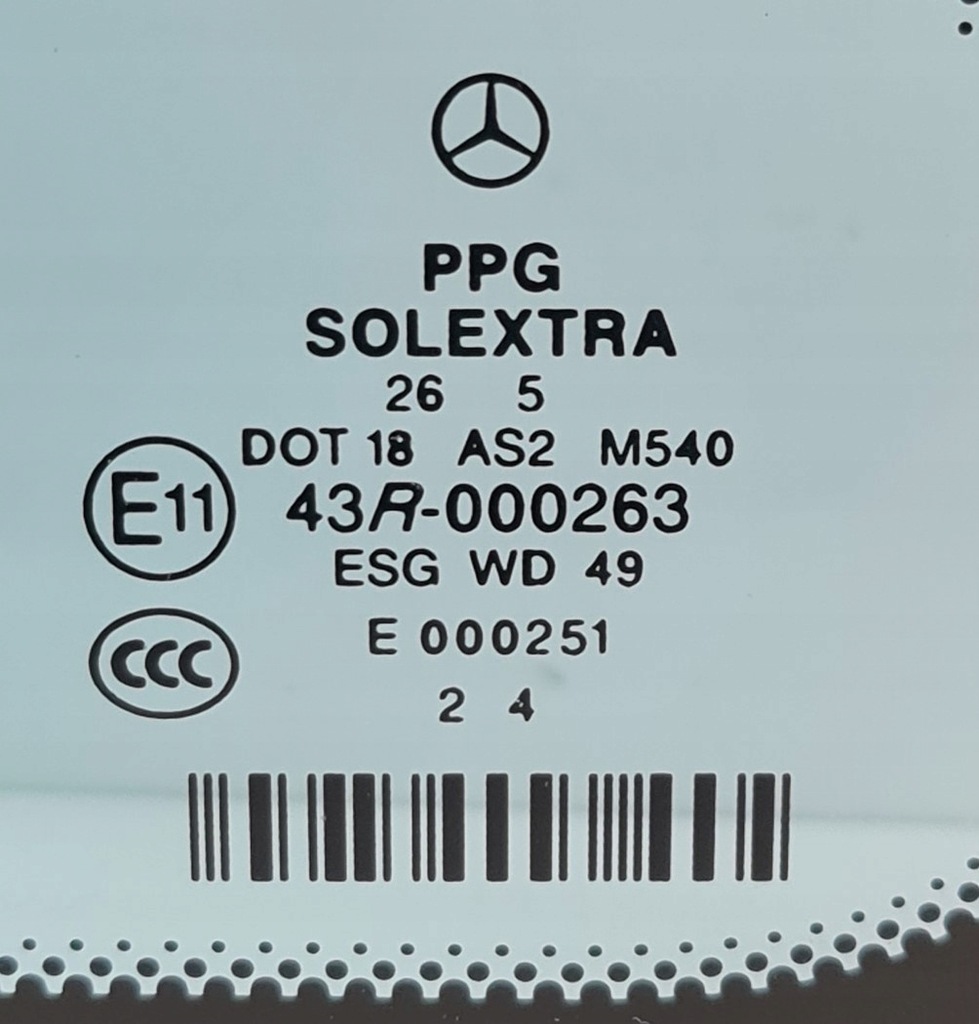 фото №3, Стекло кузовная левый задняя mercedes r-kl w251