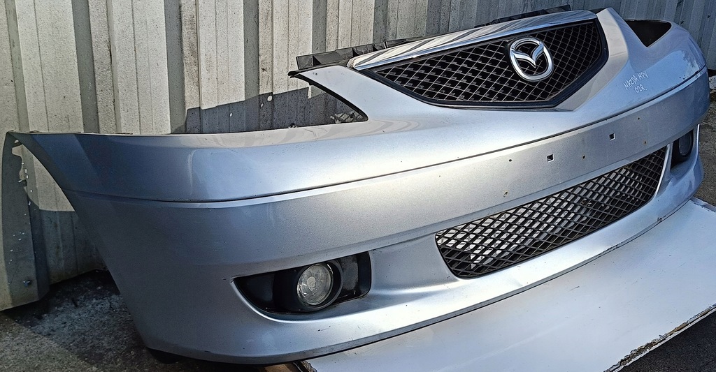 фото №3, Mazda mpv ii 02 r бампер передний перед решётка радиатора 22v
