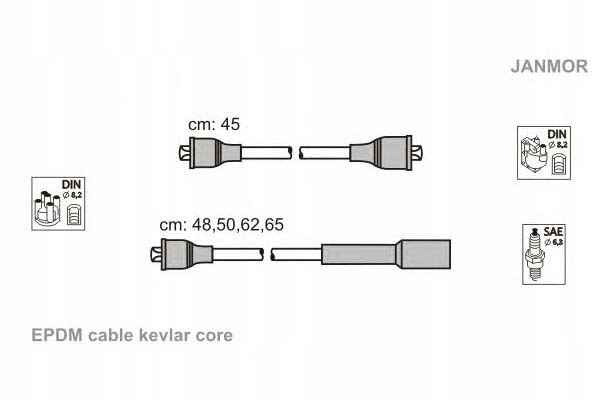 фото №2, Janmor провода зажигания kpl. fso janmor