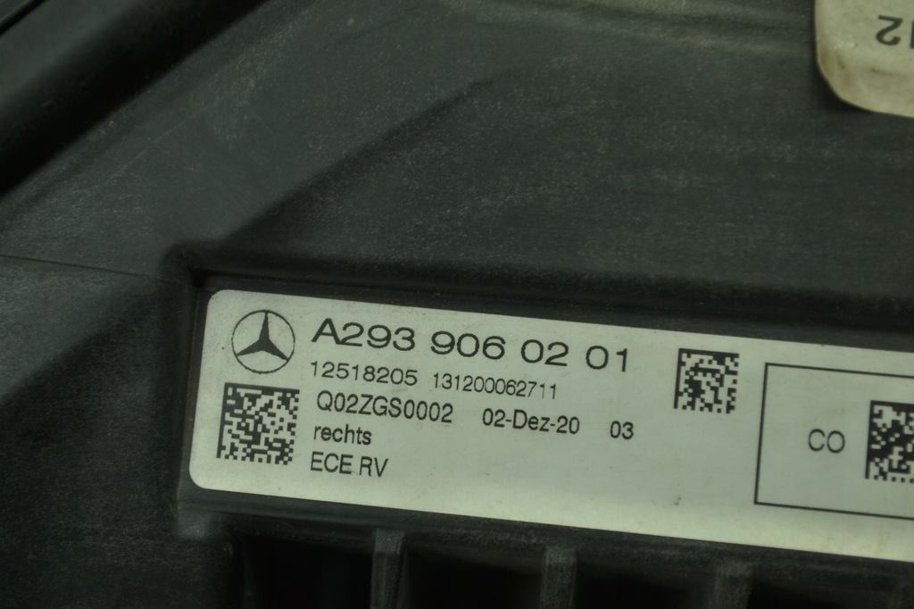 фото №9, Лампа правая передняя mercedes eqc 293 19-22r a2939060201