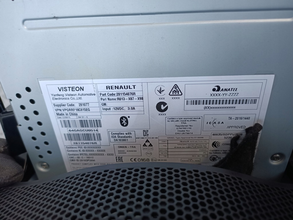 фото №5, Рамка pamel 682605325r с радио 281154076r renault clio iv 2012-2019