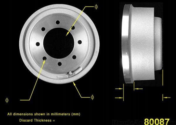 фото №1, Барабан гальмівний dodge ram 2500 2000-2001