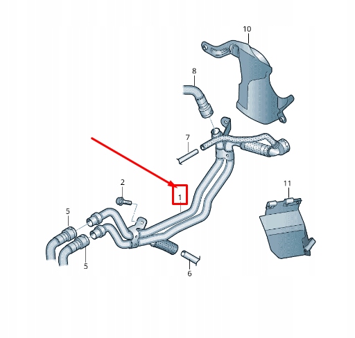 фото №1, Vw sharan 7n охлаждающая жидкость труба 7n0815097p