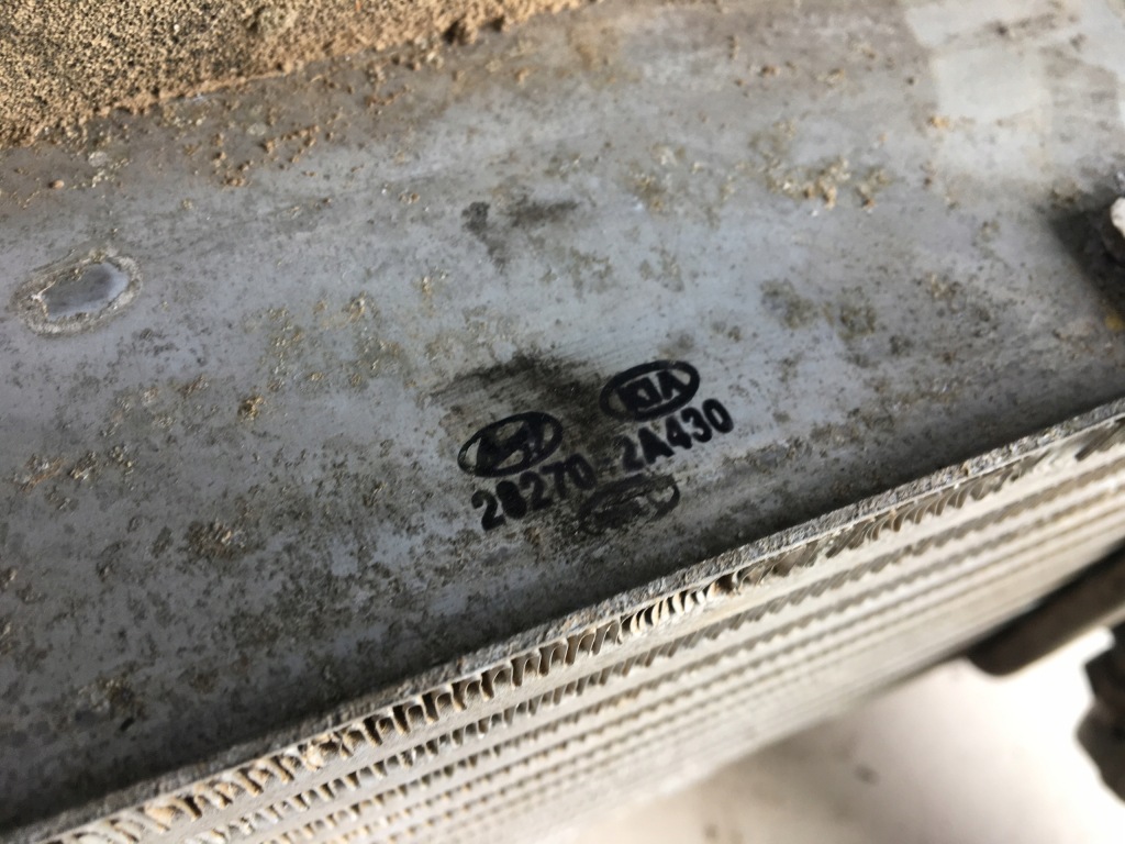 Hyundai tucson 3 15- интеркулер 1.7 crdi шланг пабтрубок  датчик 28270-2a430 Цена