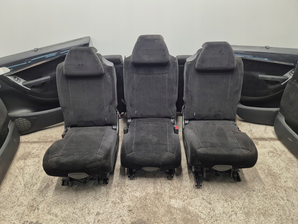 фото №12, Citroen c4 grand picasso сиденья сиденье заднее сиденье обшивки коврик 7 человек комплект