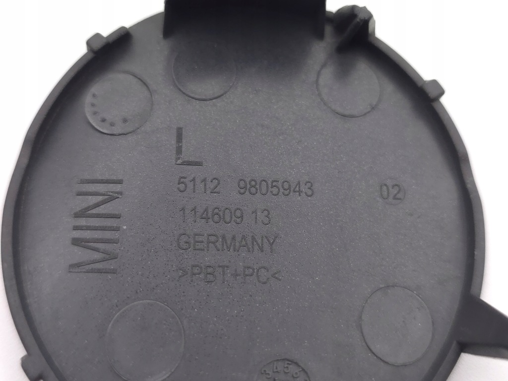 фото №4, Countryman r60 r61 заглушка hak бампер левый задняя oryg