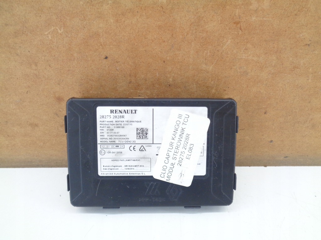 фото №1, Scenic kangoo iii блок управления модуль tcu 282752028r