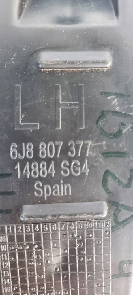 фото №9, Seat ibiza iv направляющая бампера задняя левый bydgoszcz 6j8807377