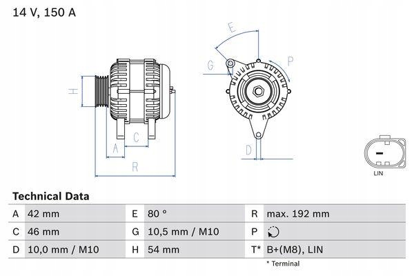 Bosch 986 084 230 генератор Цена