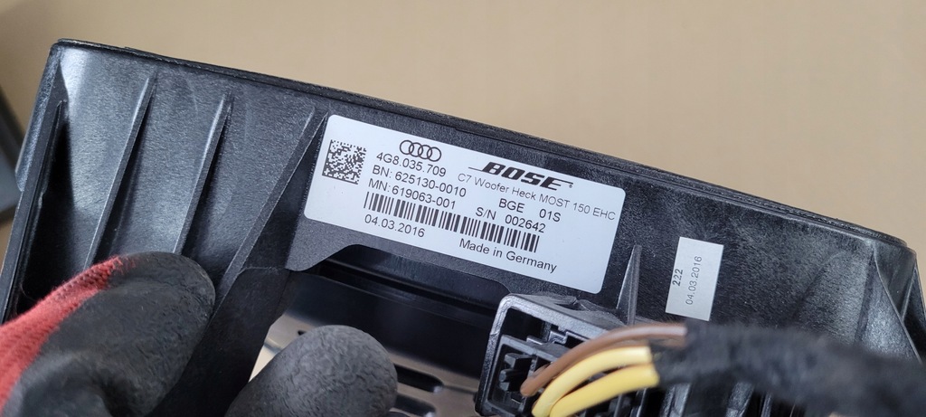 фото №8, S6 c7 4g lift a6 динамик басовый сабвуфер bose sedan 4g8035709