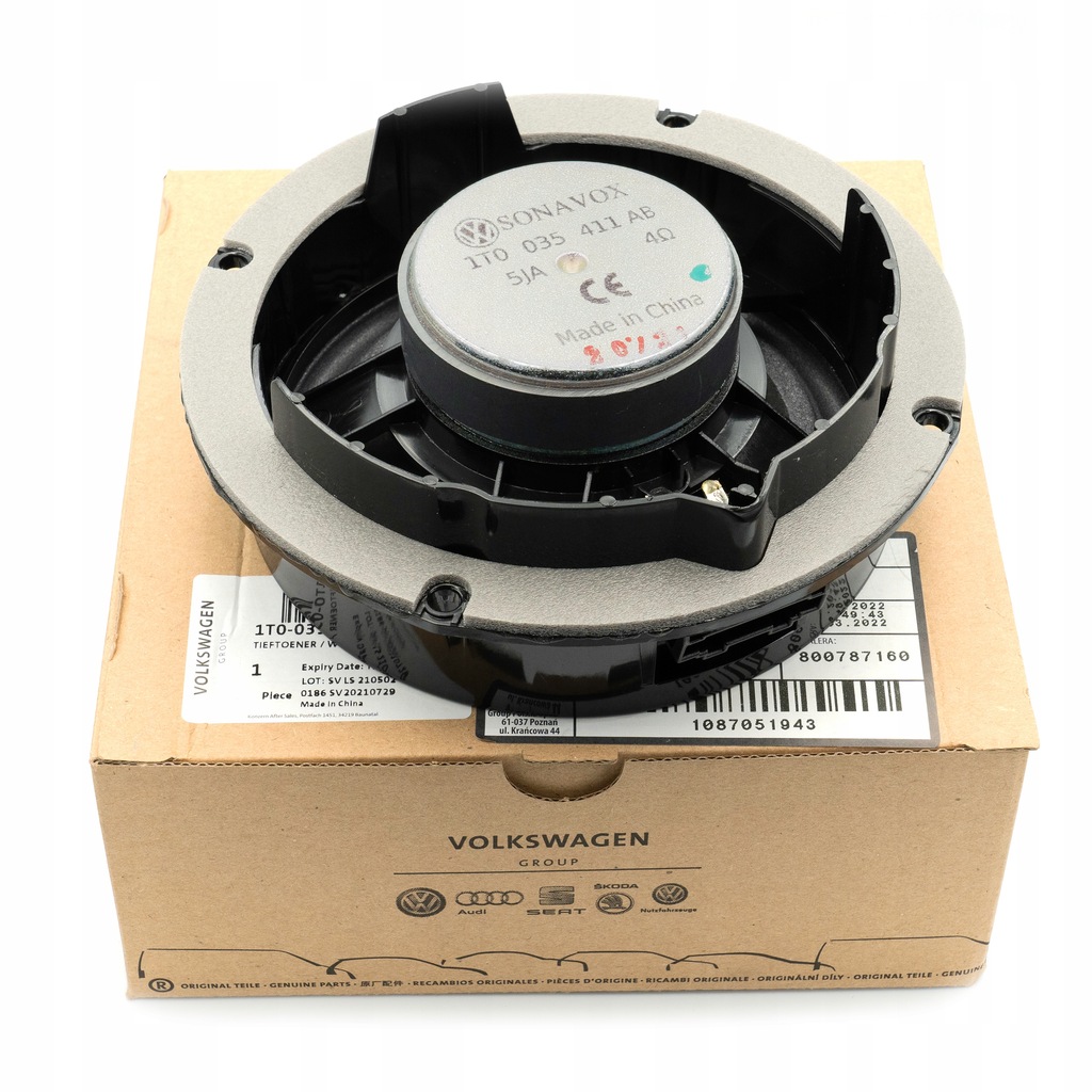 фото №14, Volkswagen оригінальний номер динамік низькочастотний