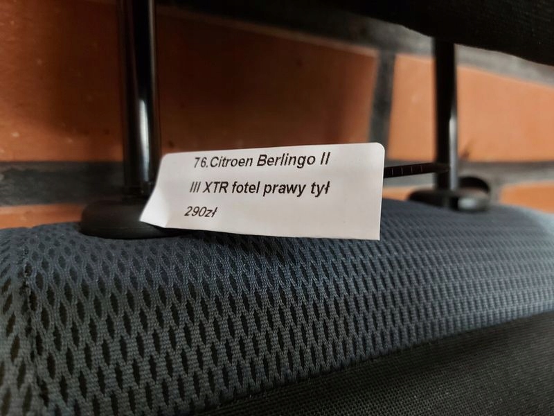 фото №6, Citroen berlingo ii iii сиденье правый задняя задний