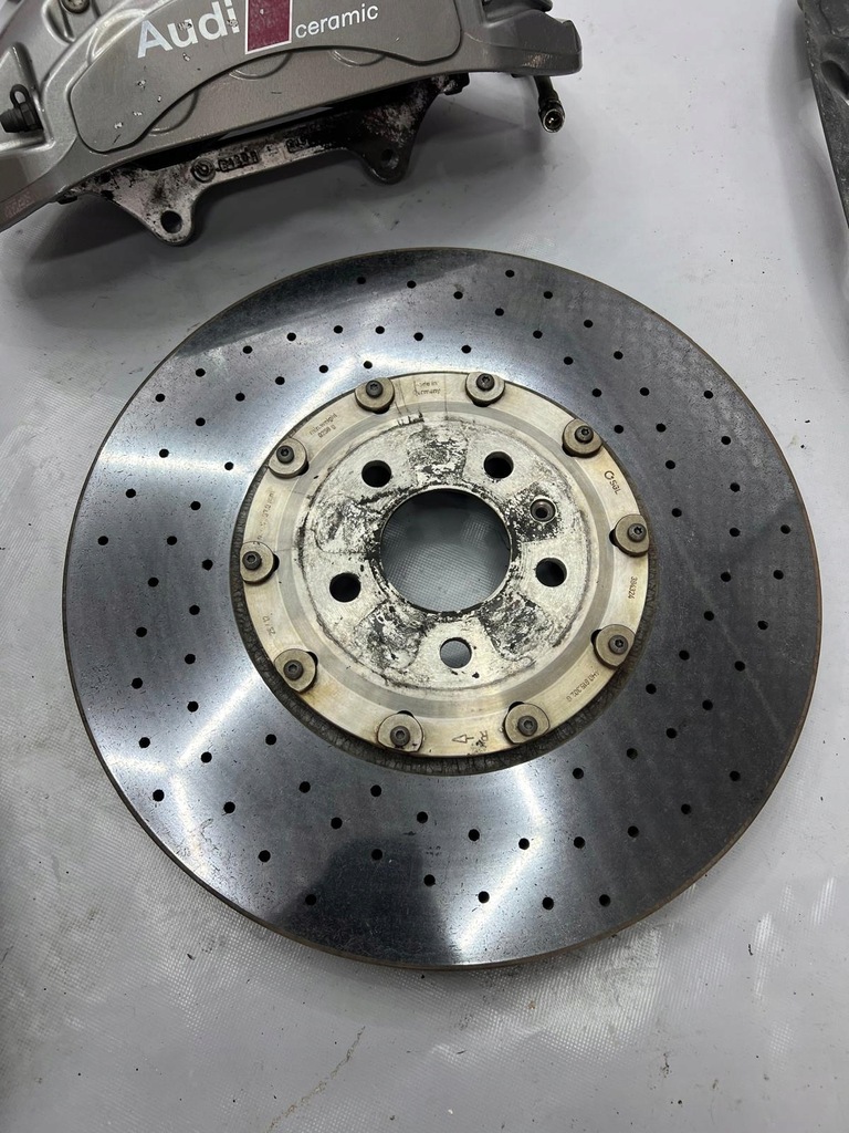 фото №8, Гальмівні диски супорти гальма керамічні 400mm комплект перед задня audi a8 s8 d4