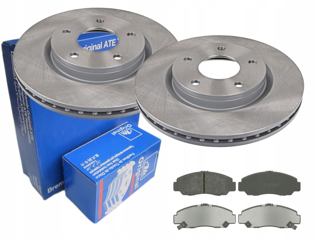 фото №1, Тормозные диски тормозные колодки ate перед nissan tiida c12 280mm