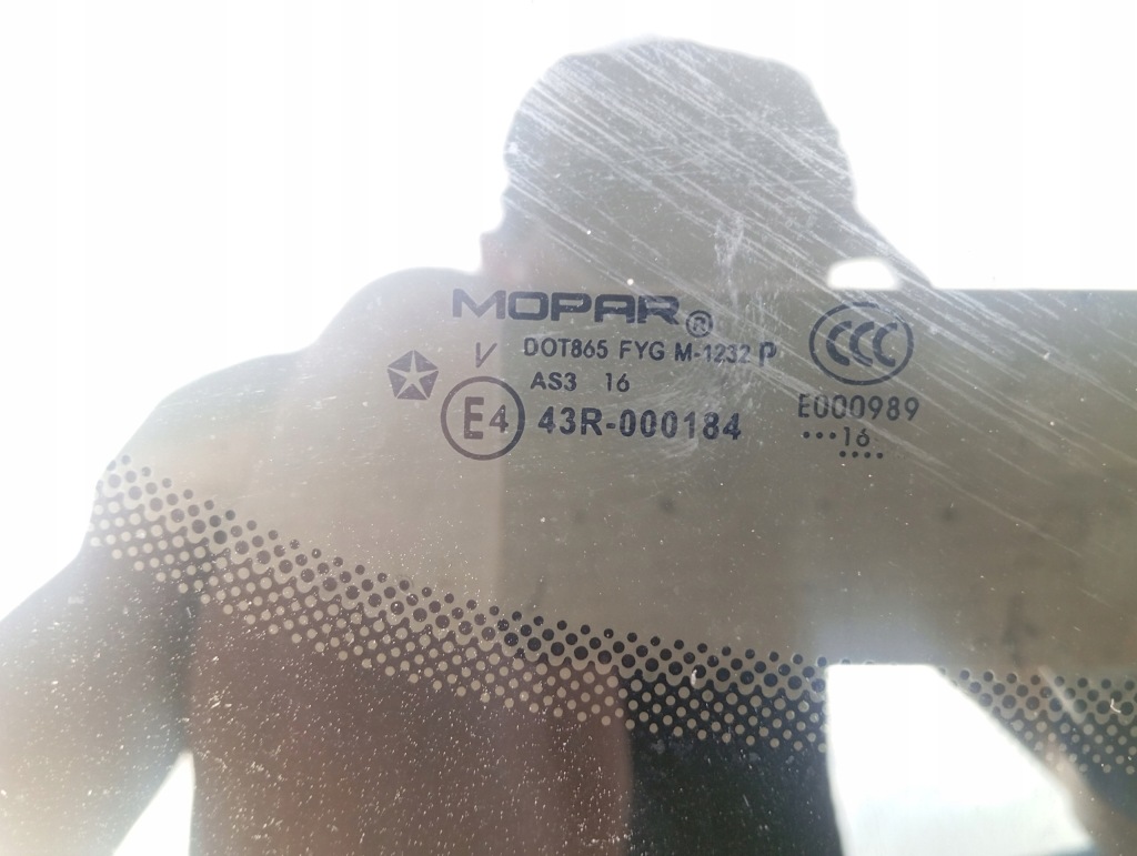 Chrysler pacifica 2017 17r скло кузовна задній ліва правий задня w крила Оригінал