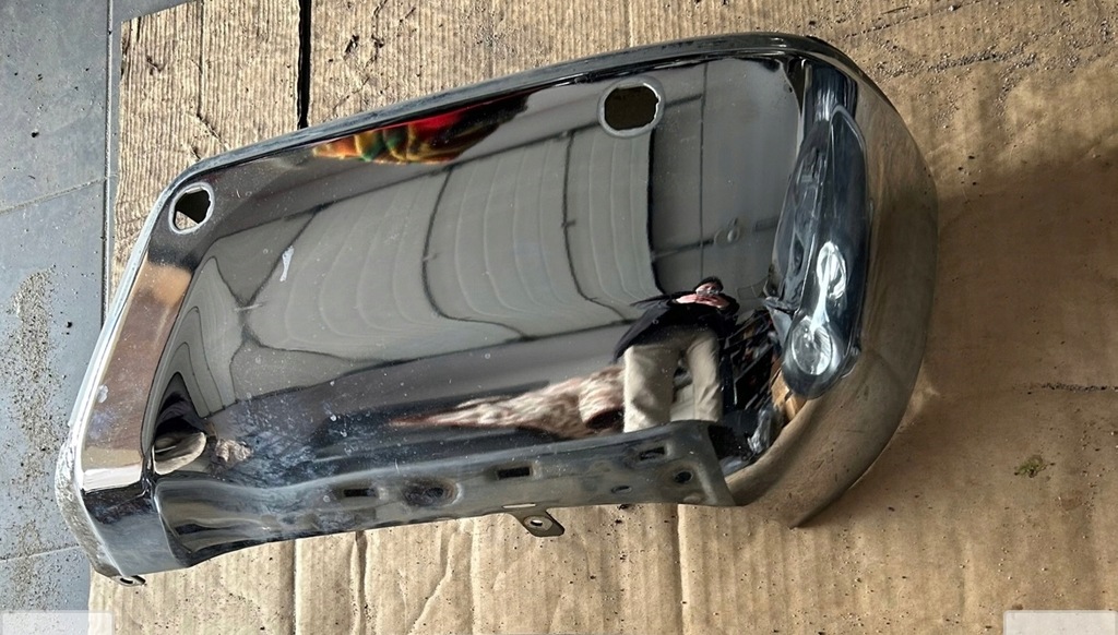 фото №2, Ford ranger 15- бампер задний хром правый состояние bdb