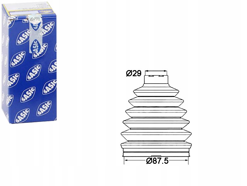 фото №1, Защита шарнир renault 2,0dci 29x87,5 sasic