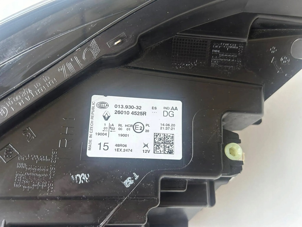 фото №7, Renault captur ii лампа правая перед 260104525r оригинал