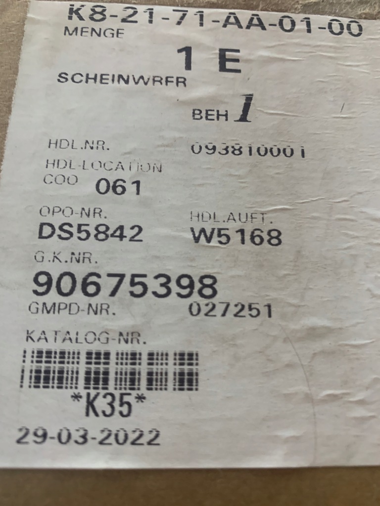 фото №9, Лампа opel adam 39015502