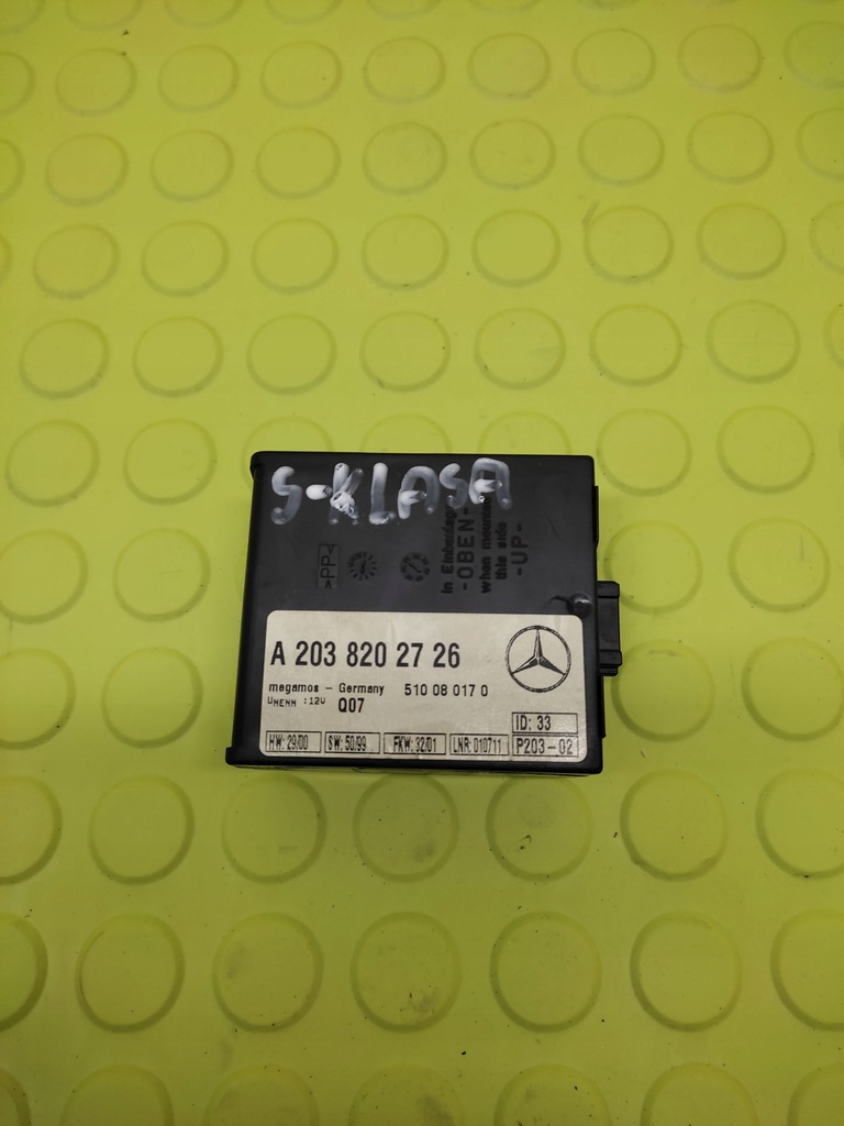 фото №1, Mercedes w220 блок керування модуль сигналізація a2038202726