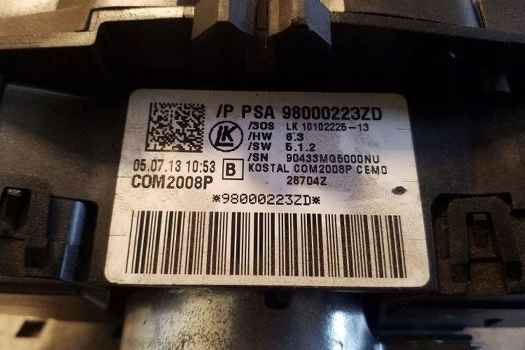 фото №9, Перемикачі citroën ds4 98000223zd 1.6l дизель 82kw 2013