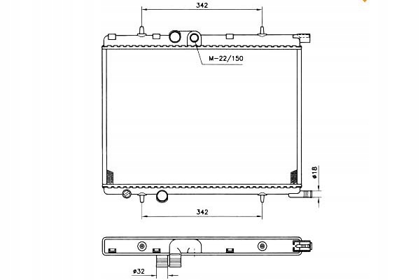 фото №2, Радиатор citroen xsara picass nrf