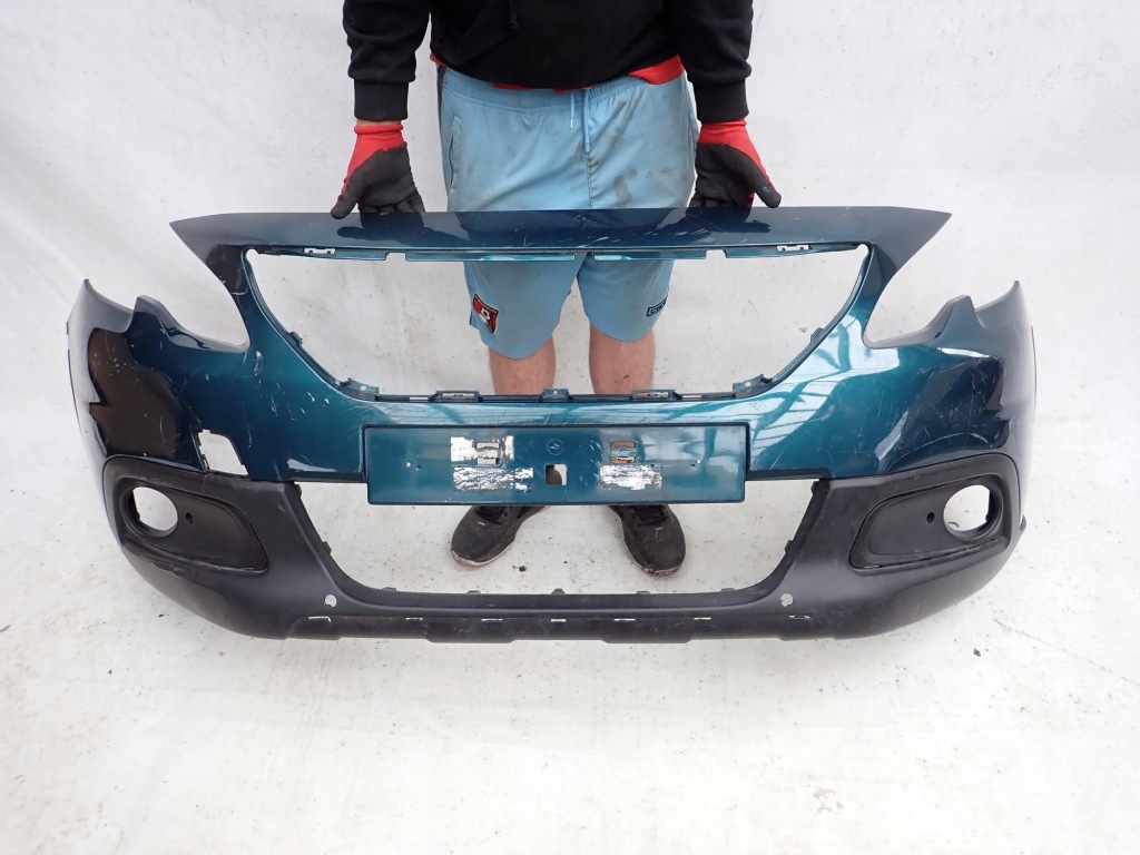 фото №1, Peugeot 2008 i 1 lift 16-19 бампер перед передній pdc