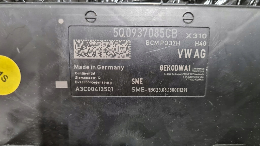 фото №1, Модуль блок управління бортовою мережею комфорту vw 5q0937085cb