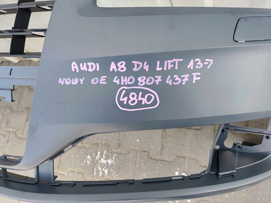 фото №12, Audi a8 d4 lift 13- бампер перед передний новый оригинал 4840