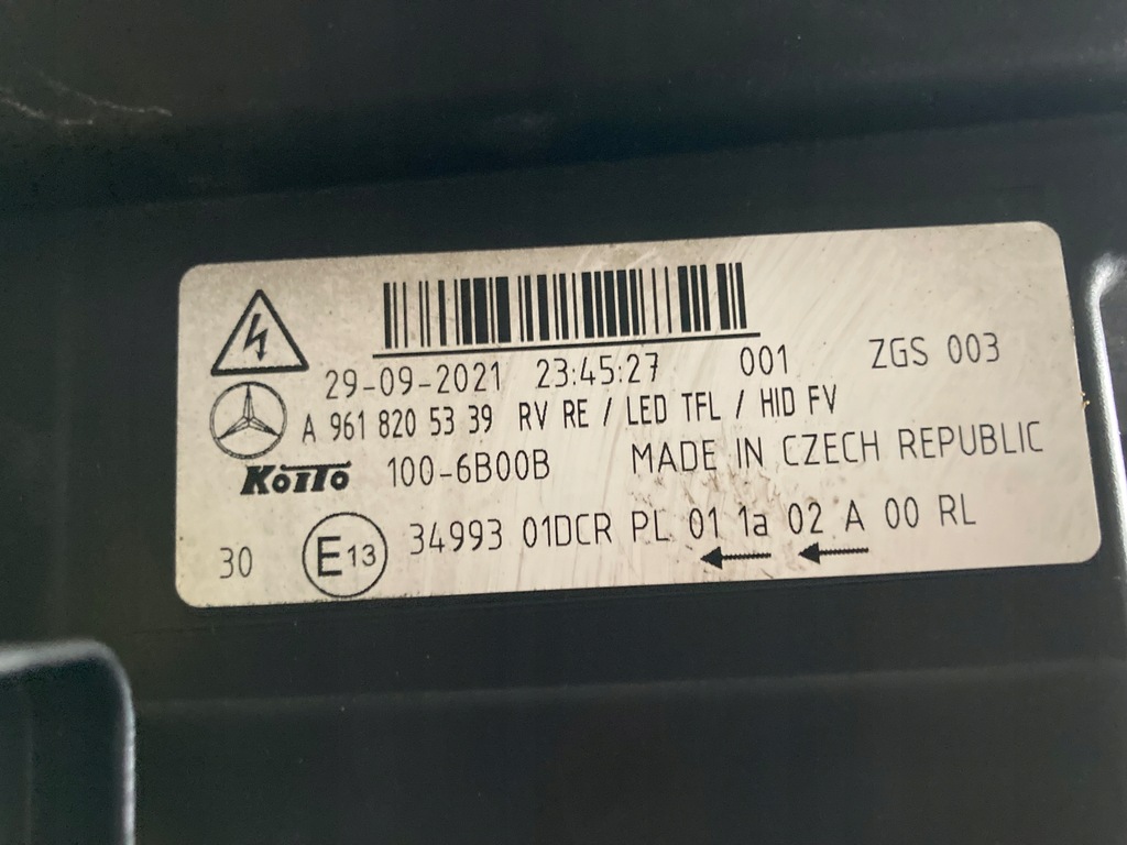 фото №8, Mercedes actros лампа права перед led a9618205339