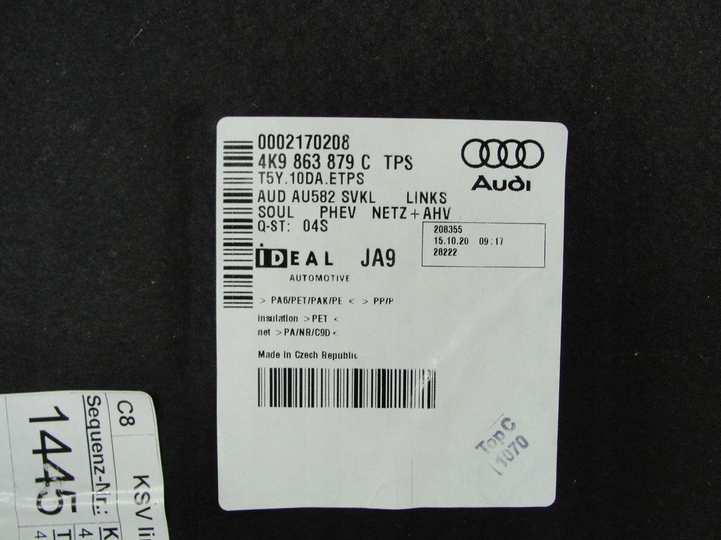 фото №7, Обивка обшивка багажника audi a6 c8 kombi левый