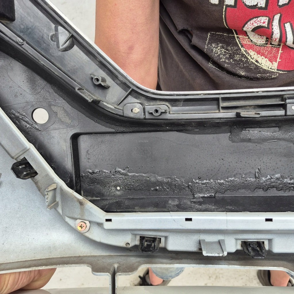 фото №15, Nissan leaf ii 2 17- бампер перед передній решітка радіатора 620225sh0h