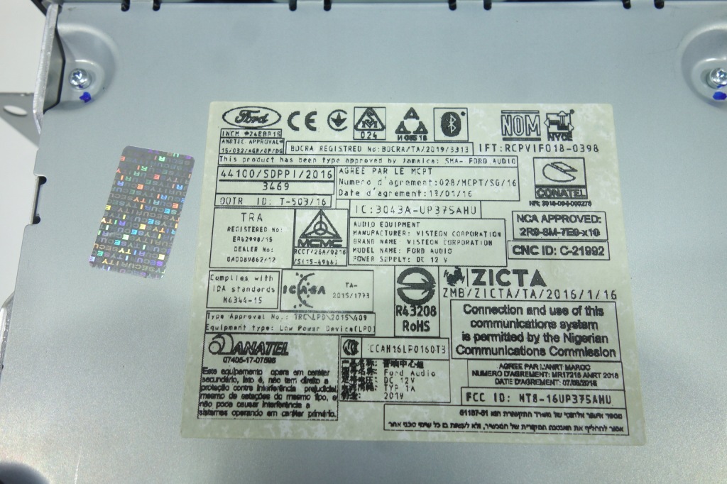 фото №3, Радио bluetooth ford ranger iii iv jb3t-18d815-bc
