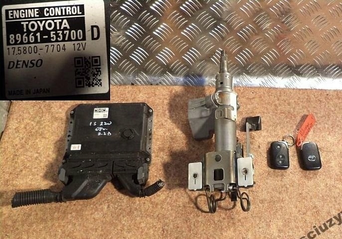 фото №1, Lexus is220 2008 набір бортовий комп'ютер замок запалювання ключ