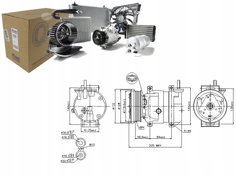 фото №1, Nis89221 компресор кондиціонера chevrolet aveo / k