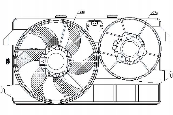 фото №1, Nissens вентилятор радиатора с корпус ford tour