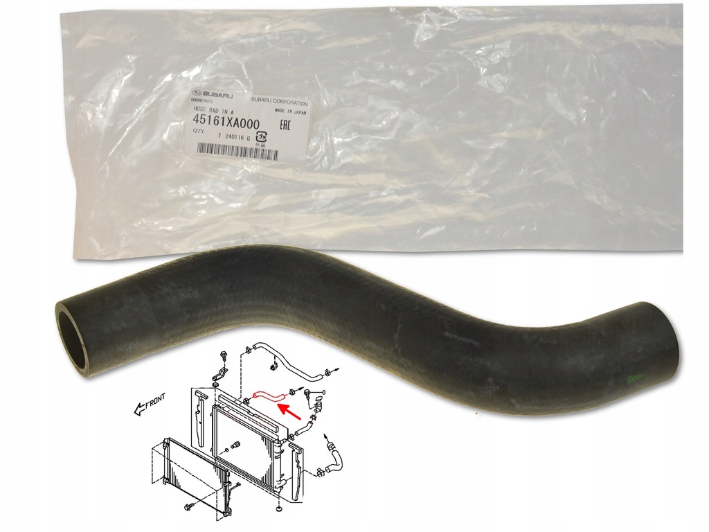 фото №10, Шланг радіатора верхній subaru tribeca