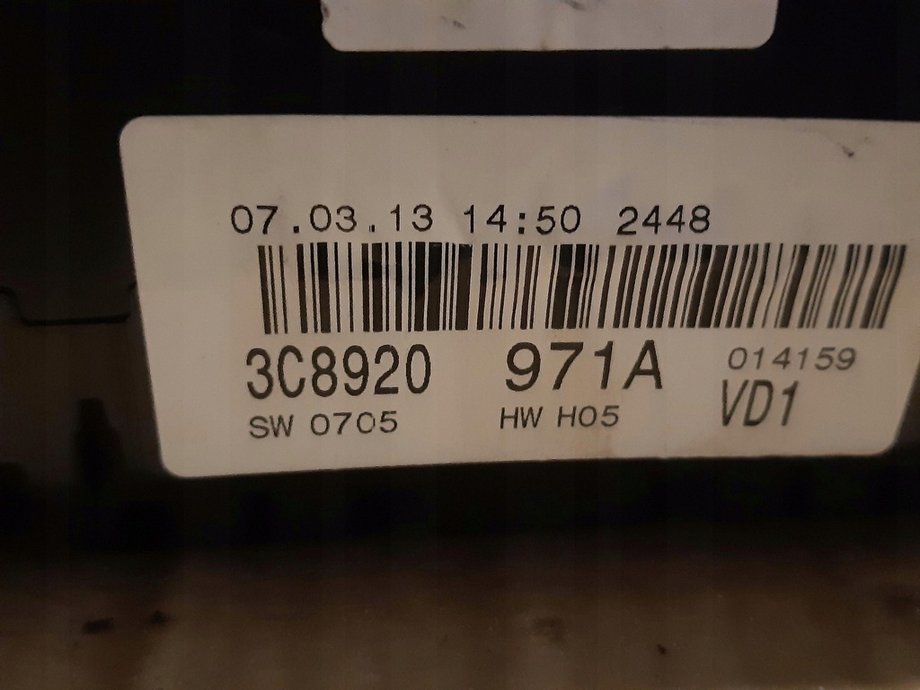 фото №9, Лічильник приладова панель vw passat cc 3c8920971a anglik