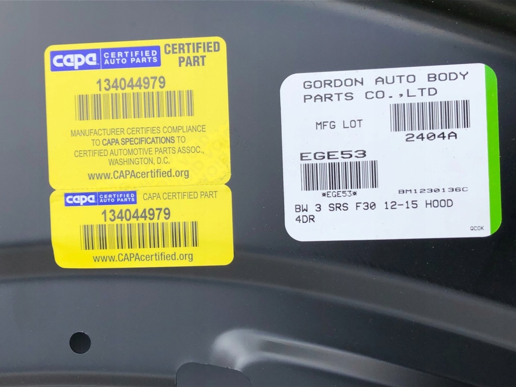 Bmw 3 f30 2012-2019 капот кришка двигуна оцинкований  мастика в Україні