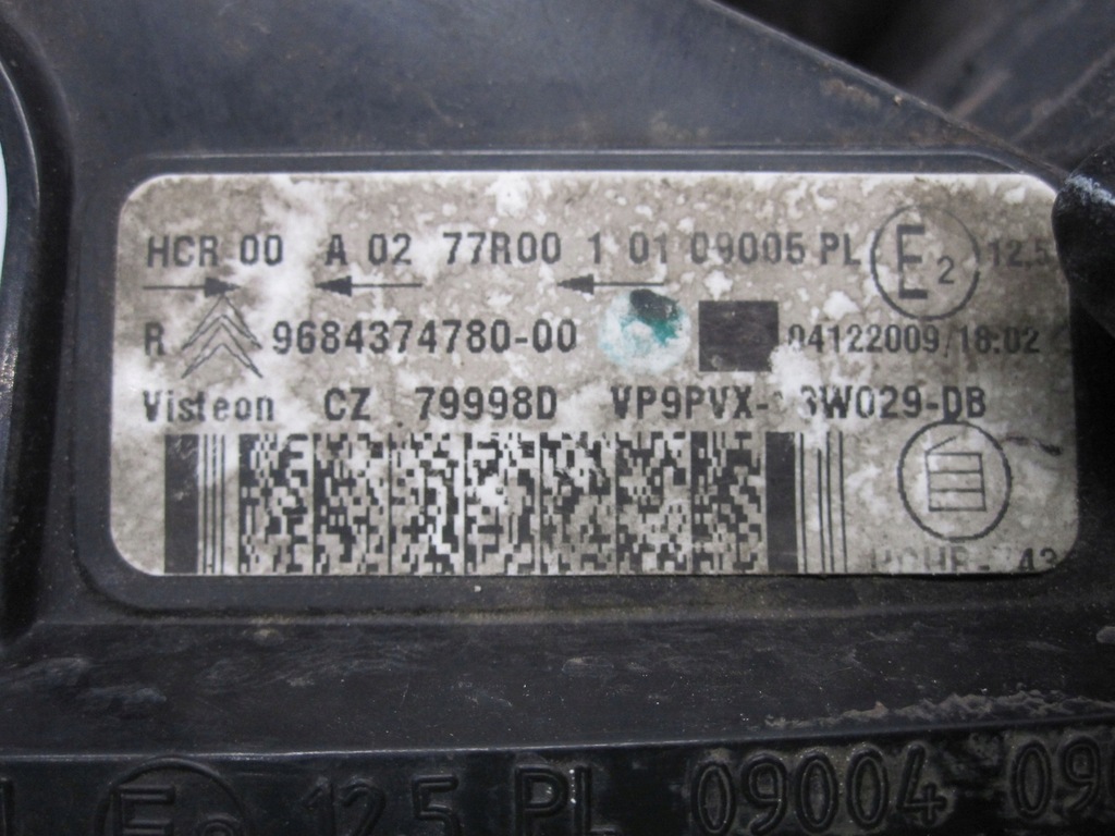 фото №8, Citroen ds3 10r лампа правый перед 9684374780 79998d 9688785880 anglik