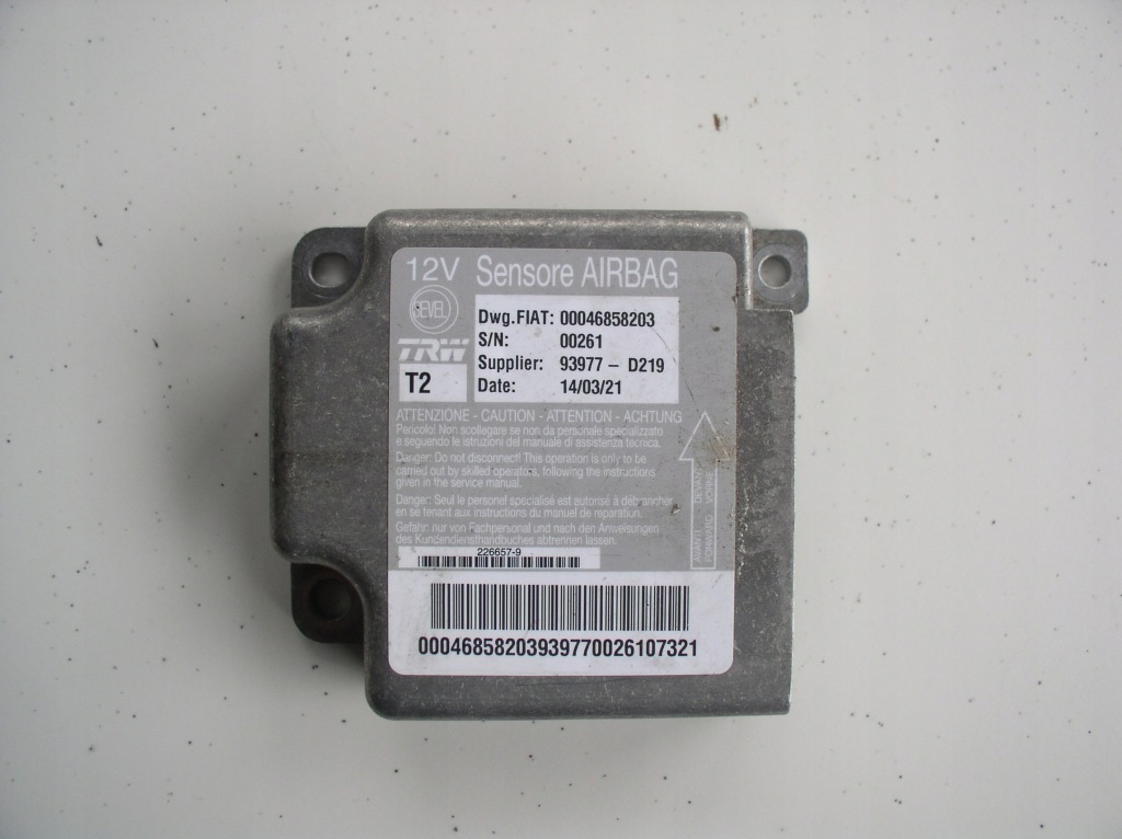 Купить Датчик подушка безопасности 00046858203 fiat ducato 2.3jtd