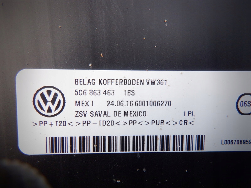 фото №4, Vw jetta 5c6 підлога багажника 5c6863463