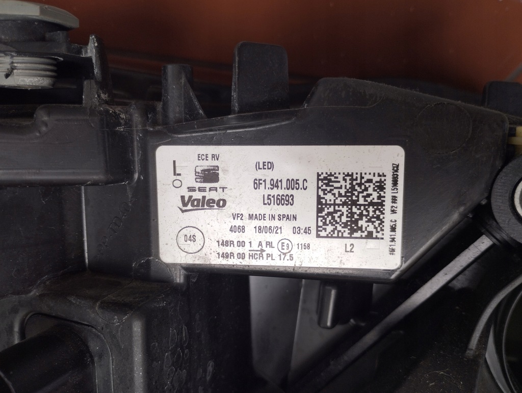фото №11, Лампа левая full led seat ibiza v arona lift 2021-^ 6f1941005c
