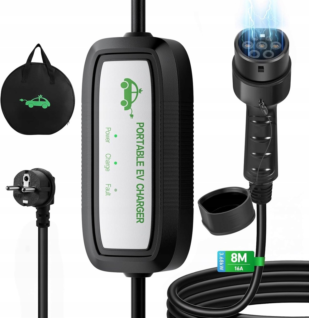 фото №8, Evjuicion электрическая зарядное устройство автомобильная typ 2 10a 2,5kw 8m