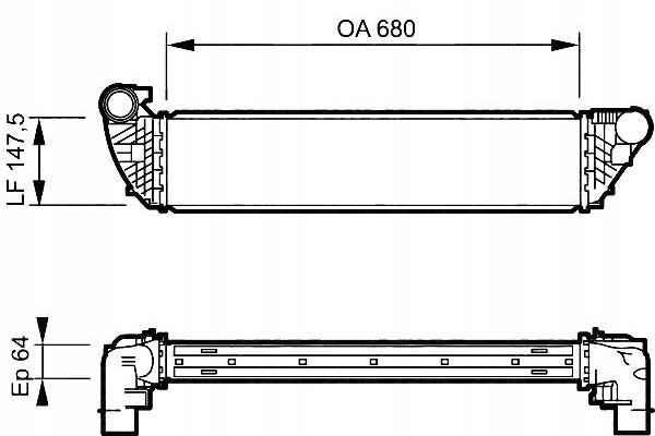 Valeo интеркулер renault laguna 05- Цена
