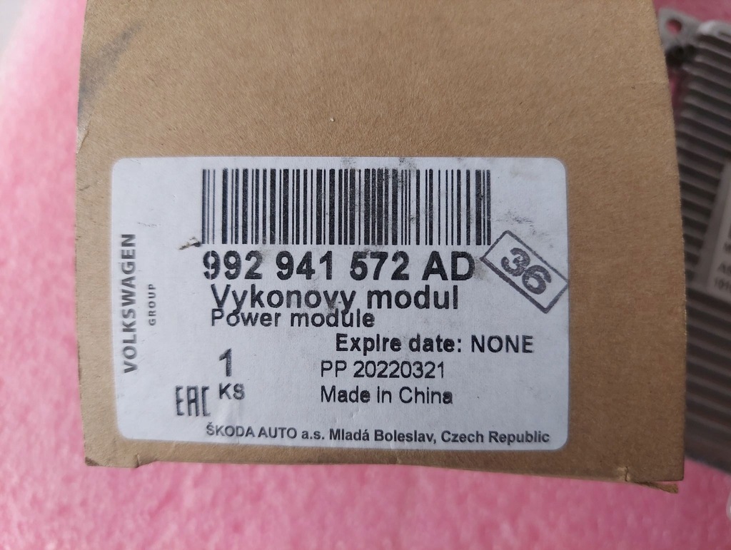 фото №4, Vw audi преобразователь модуль лампы led новый оригинальный номер