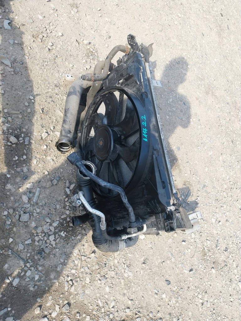 фото №5, Mercedes w117 c117 cla pas передний радиатор 2.2 cdi балка kompl вентилятор