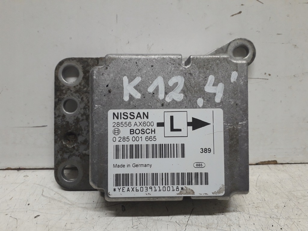 фото №10, Nissan micra k12 03- панель приладів консоль подушки безпеки датчик подушка безпеки ремені перед