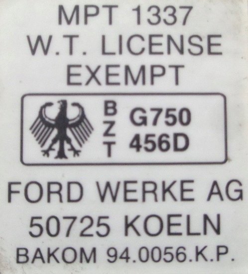 фото №4, Ford mondeo mk1 95 r 1.6 набор стартовый блок управления